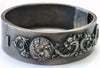 Bracelet argent massif décor chimère dragon